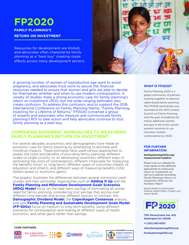 FP2020: Family Planning's Return on Investment