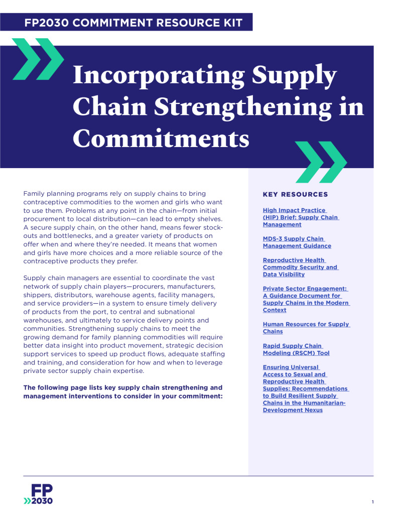 Incorporating Supply Chain Strengthening in Commitments