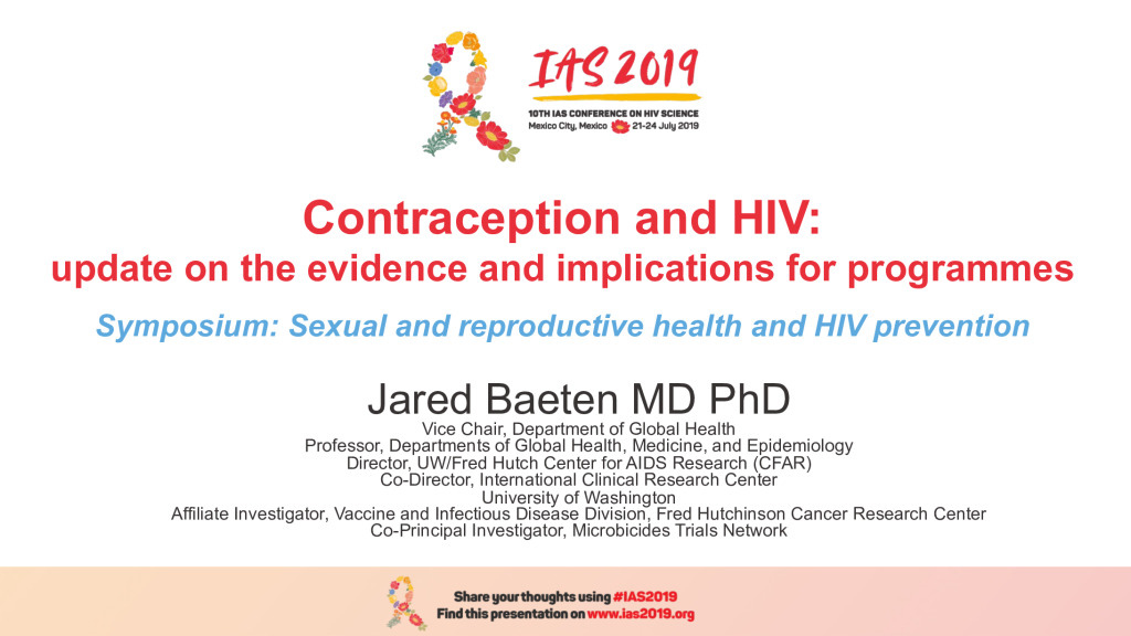 Contraception and HIV: update on the evidence and implications for programmes