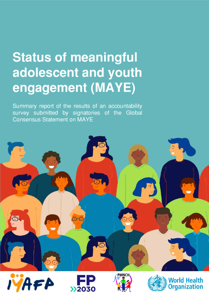 Estado del compromiso significativo de adolescentes y jóvenes (MAYE)