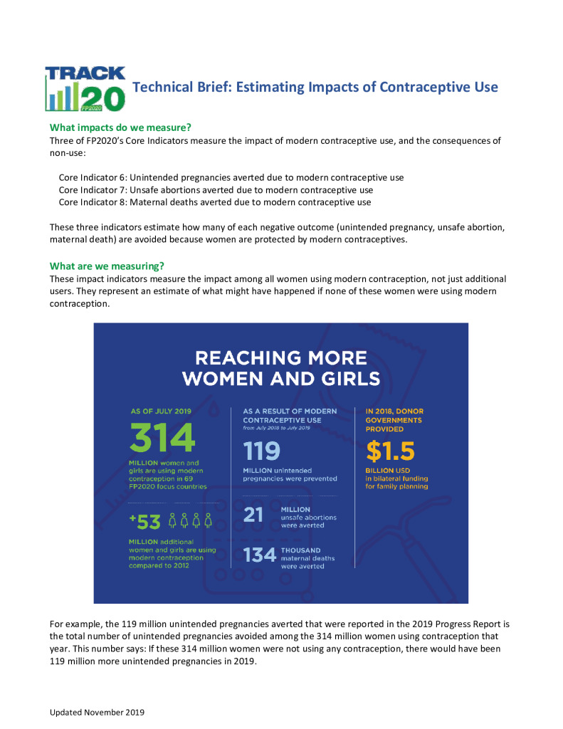 Technical Brief: Impacts Averted