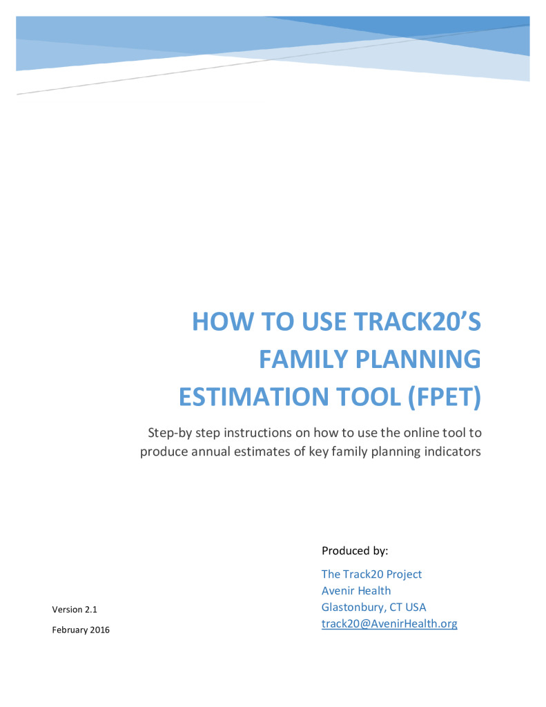 Track20 FPET & Data Prep Instructions Febrero de 2016