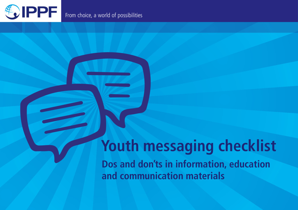 Liste de contrôle des messages destinés aux jeunes. Ce qu'il faut faire et ne pas faire dans le domaine de l'information, de l'éducation et de la communication