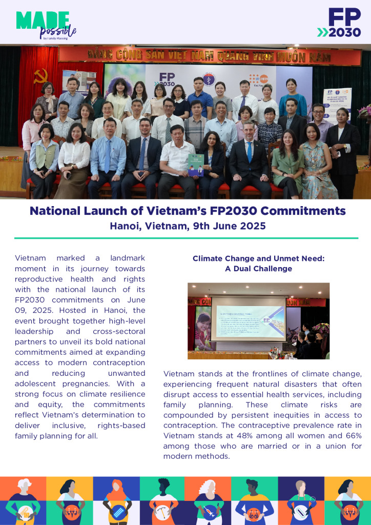 National Launch of Vietnam’s FP2030 Commitments